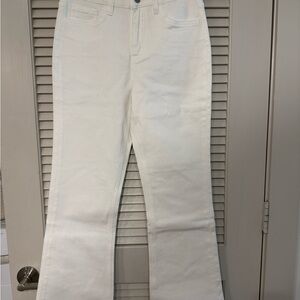 Bayeas White Flared Jeans (Size:27)